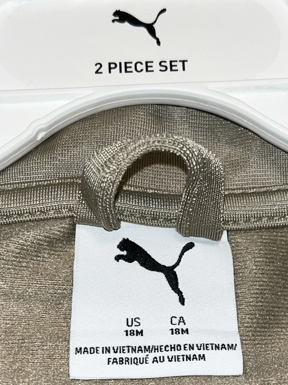 🌟NWT🌟 PUMA | 2pc Toddler Jacket & Jogger Set - Ice Coffee - Size 18 Months 💜 - Picture 7 of 10